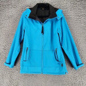 SS Ranchwear Jacket Womens Large Blue Long Sleeve Full Zip *GUC*